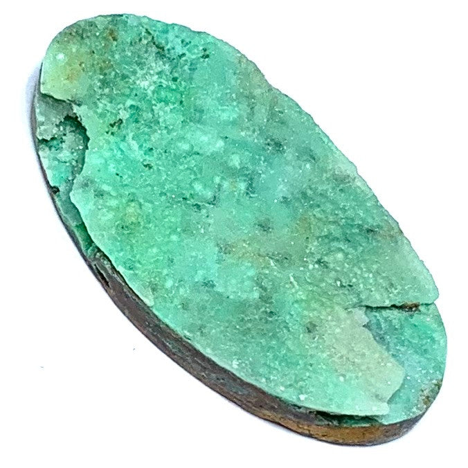 One of a Kind Chrysoprase Druzy Cabochon-38 x 20mm (CAB4956)
