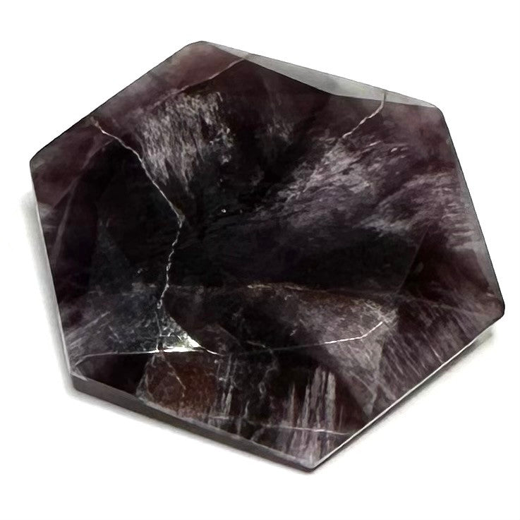 RARE-One of a Kind Quality Trapiche Amethsyt Faceted Stone-35mm