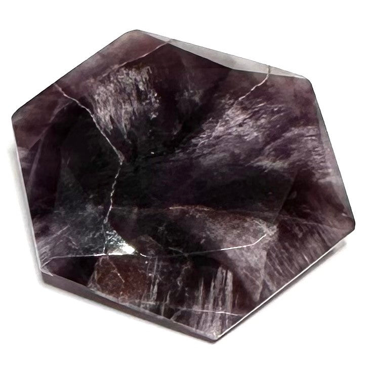 RARE-One of a Kind Quality Trapiche Amethsyt Faceted Stone-35mm