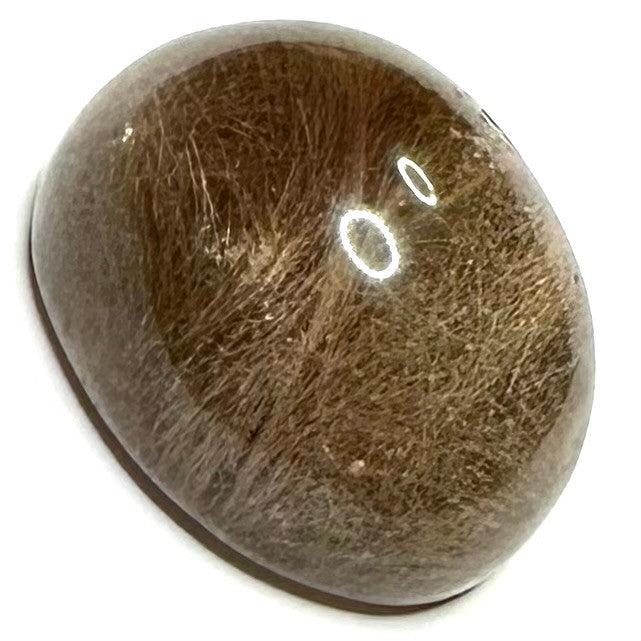One of a Kind Rutile Quartz Oval High Dome Cabochon-29 x 22 x 16mm