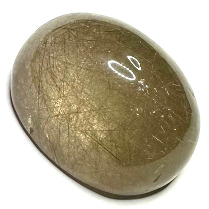 One of a Kind Rutile Quartz Oval High Dome Cabochon-27 x 22 x 17mm