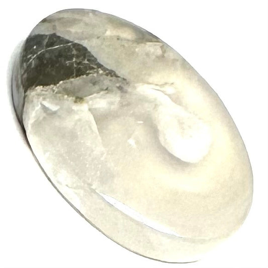 One of a Kind Black Flower Agate Cabochon-33 x 23mm-CAB5363 (CAB5363)