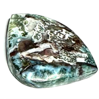 RARE-One of a Kind Copper in Chrysocolla with Druzy Cabochon-36mm (CAB5385)