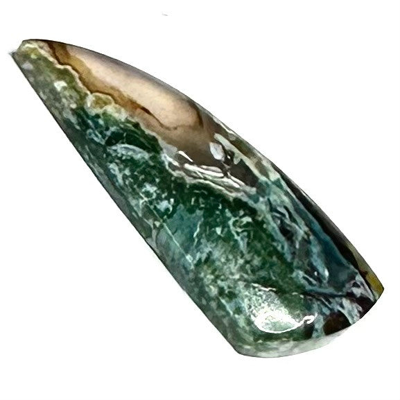 RARE-One of a Kind Copper in Chrysocolla Cabochon-41 x 16mm (CAB5387)
