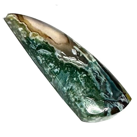 RARE-One of a Kind Copper in Chrysocolla Cabochon-41 x 16mm (CAB5387)