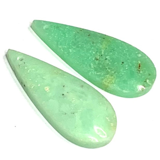 One of a Kind Chrysoprase Earring/Pendant Pair-28 x 12mm (SP4984)