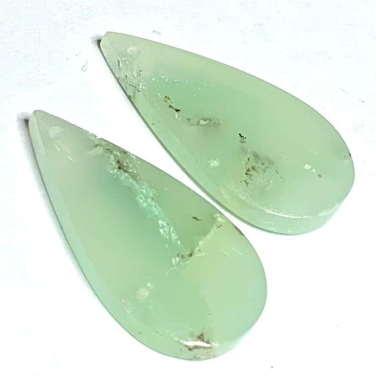 One of a Kind Chrysoprase Earring/Pendant Pair-27 x 14mm (SP4990)