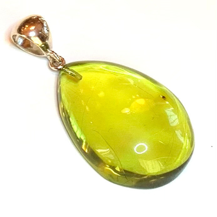 One of a Kind Caribbean Amber Pendant-34 x 24mm (P3654)
