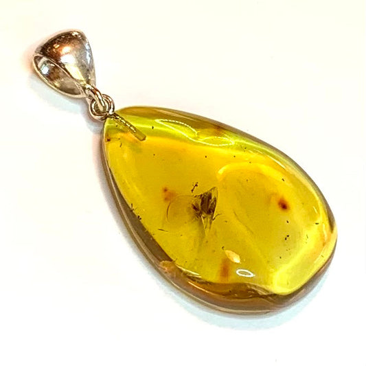 One of a Kind Caribbean Amber Pendant-35 x 25mm (P3657)