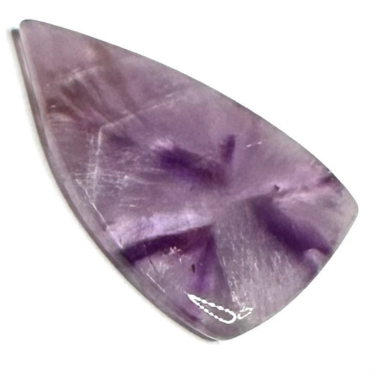 RARE-One of a Kind Trapiche Amethyst Cabochon-34 x 20mm