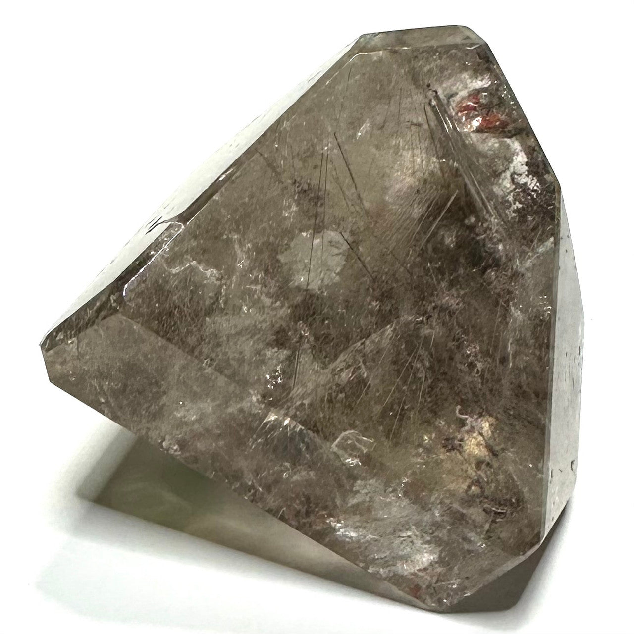 One of a Kind Garden Quartz with Amphibole Freeform Stone-2 x 2"