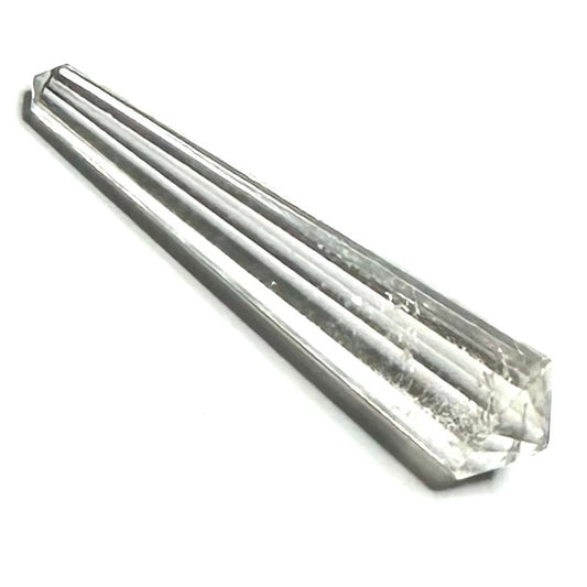 One of a Kind Faceted Crystal Quartz Double Terminated Point Stone-46 x 11mm (NC5407)