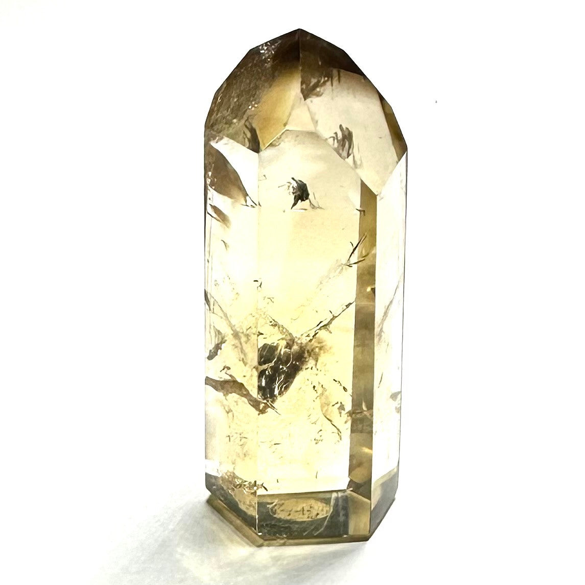 One of a Kind Citrine Tower Stone with Rainbows -51 x 20mm (NC5414)
