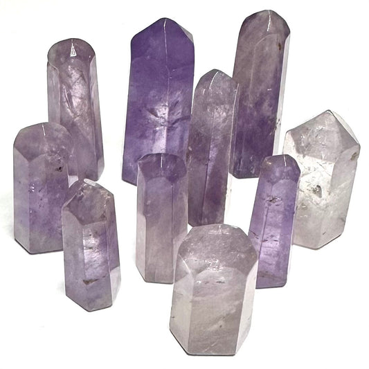Amethyst Stone Tower Lot-10 Towers-31-43mm
