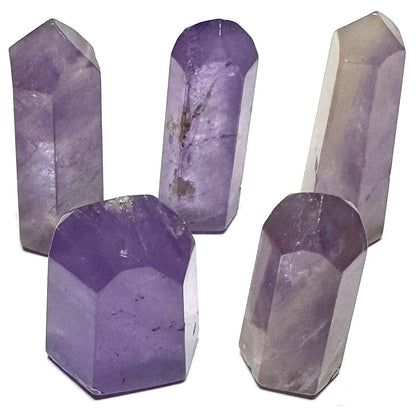 One of a Kind Amethyst Stone Tower Lot-5 Towers-31-39mm (NC5426)
