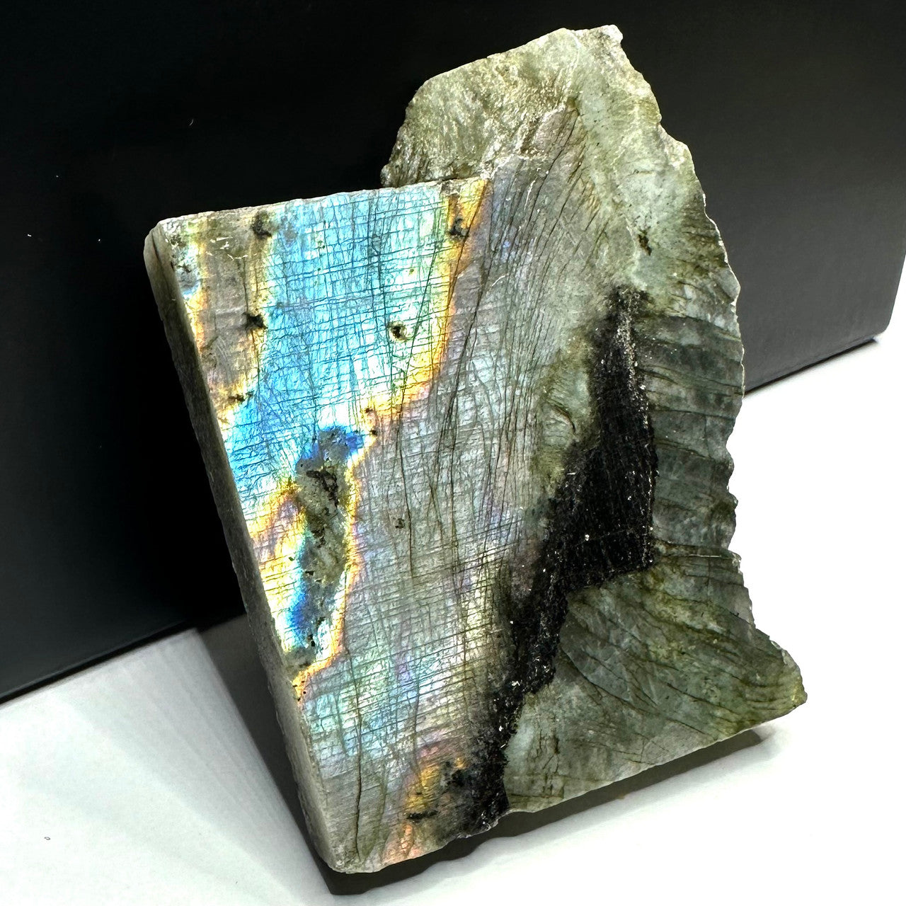 One of a Kind Purple Flash Labradorite Stone Slab-3 x 2 1/2" (NC5434)
