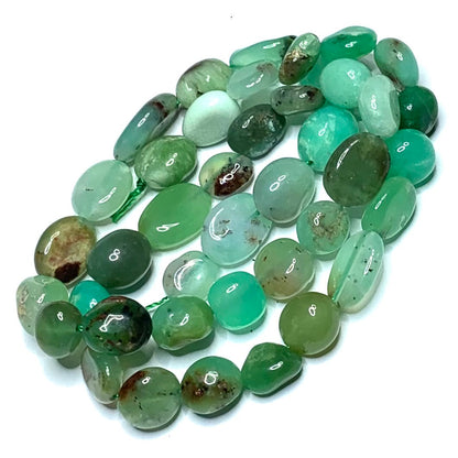 Chrysoprase Tumbled and Polished Nugget Beads-10 x 8mm (SP3706)