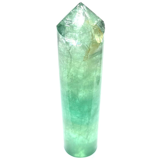 One of a Kind Fluorite with Rainbow Inclusion Tower Stone-5 x 1 1/4"