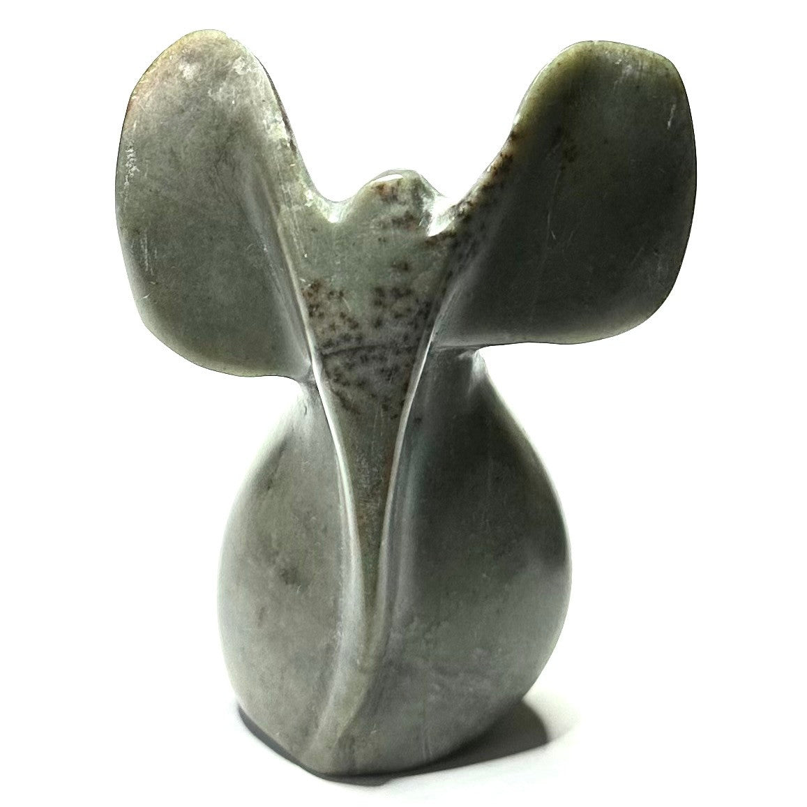 One of a Kind Hand Carved Soapstone Elephant Stone-3 3/4 x 2 1/2" (NC5461)