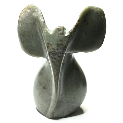 One of a Kind Hand Carved Soapstone Elephant Stone-3 3/4 x 2 1/2" (NC5461)