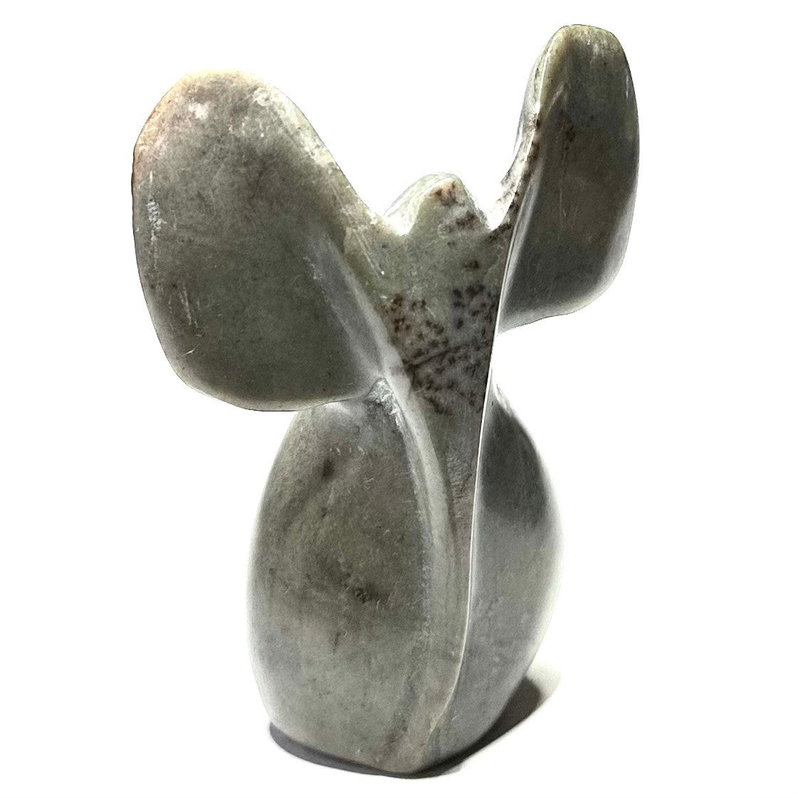 One of a Kind Hand Carved Soapstone Elephant Stone-3 3/4 x 2 1/2" (NC5461)