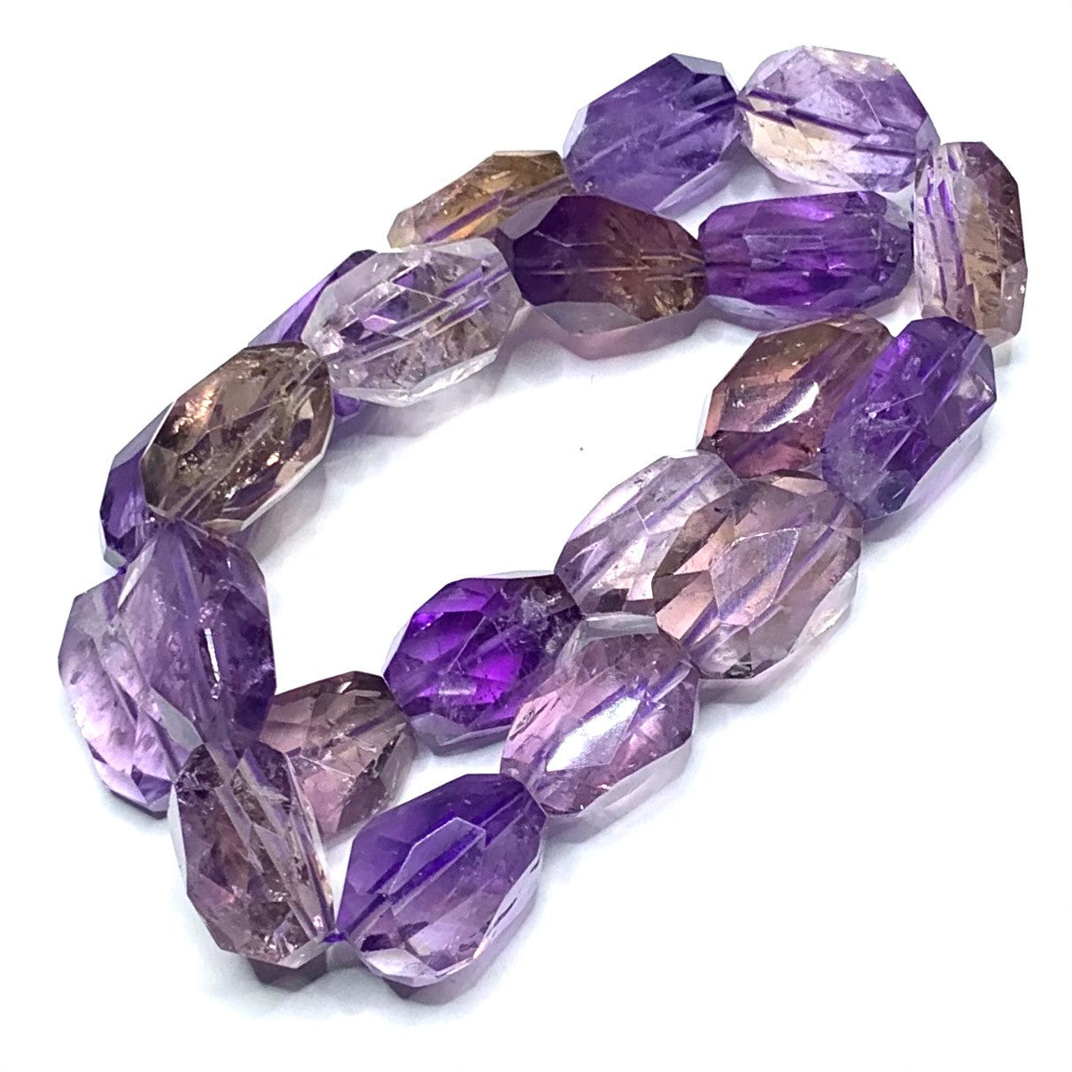 Ametrine Faceted Nugget Beads 20 x 15mm Avg. (SP3715)
