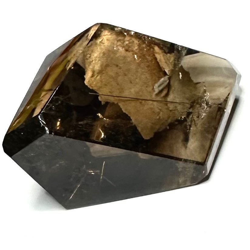 One of a Kind Smokey Quartz with Rainbow Inclusions Freeform Stone-2 x 1 1/2"