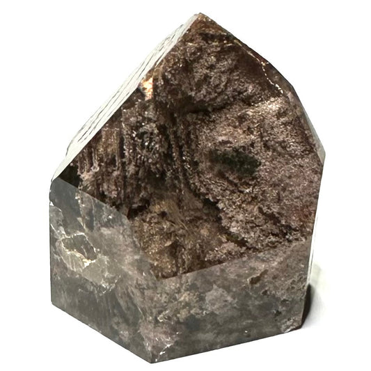 One of a Kind Smokey Garden Quartz with Rainbow InclusionsMini Stone Tower-1 1/2 x 1 3/4"