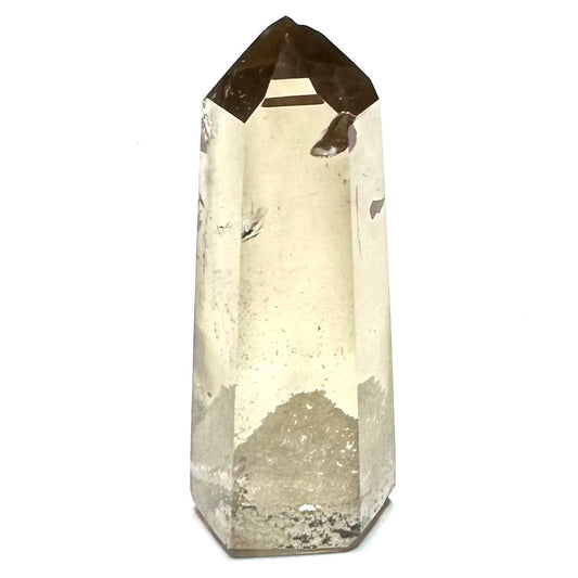Smokey Lodolite with Phantom & Rainbow Inclusions Mini Stone Tower-2 x 3/4"