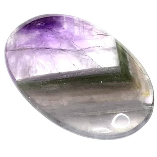 One of a Kind Chevron Amethyst Oval Cabochon-42 x 28mm (CAB3769)
