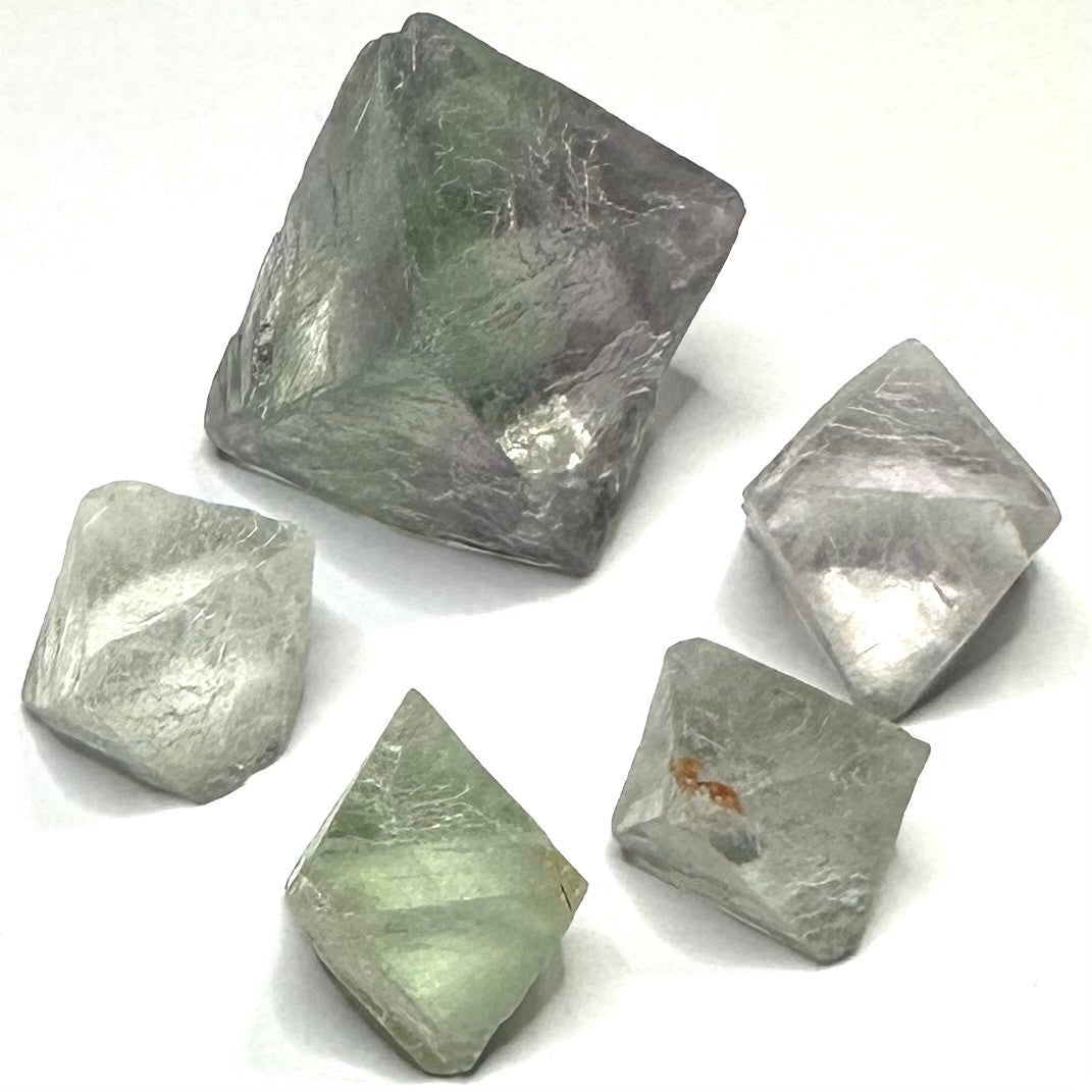 One of a Kind Fluorite Octahedral Stone Set-18-33mm (NC5524)