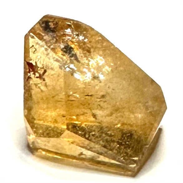 Honey Citrine with Rainbow Freeform Polished Stone-30 x 24mm