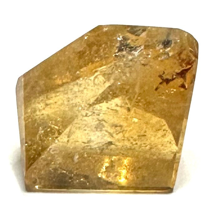 Honey Citrine with Rainbow Freeform Polished Stone-30 x 24mm