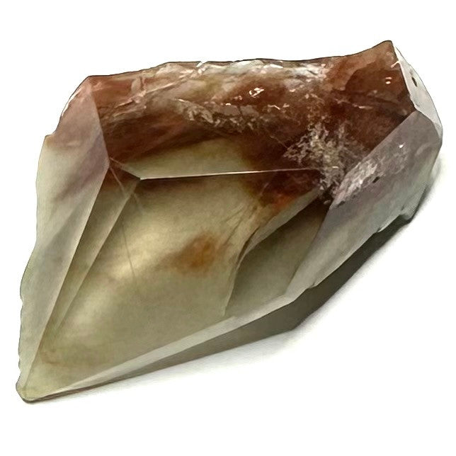 RARE-One of a Kind Amphibole Quartz Faceted and Polished Stone-48 x 30mm (NC5538)