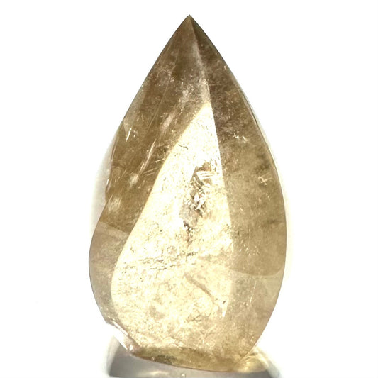 One of a Kind Citrine with Rainbow Inclusions  Flame Tower-2 1/2 x 1 1/2"
