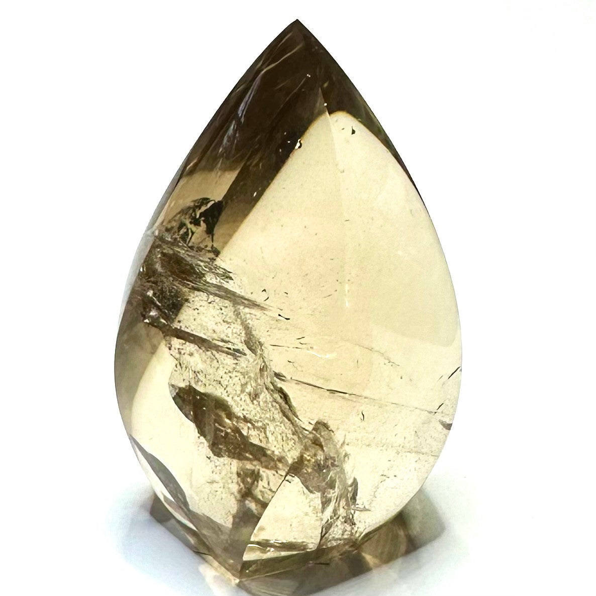 One of a Kind Citrine with Rainbow Inclusions  Flame Tow-NC6639er-2 1/2 x 1 1/2"