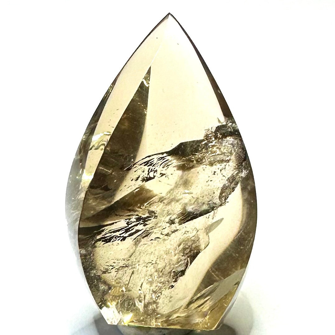 One of a Kind Citrine with Rainbow Inclusions  Flame Tow-NC6639er-2 1/2 x 1 1/2"