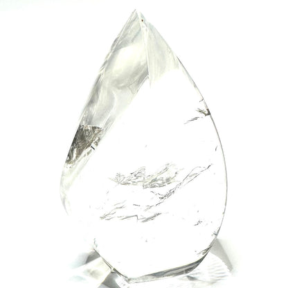 One of a Kind Quartz Crystal with Rainbow Inclusions Flame Tower-2 1/2  x 1 1/2"