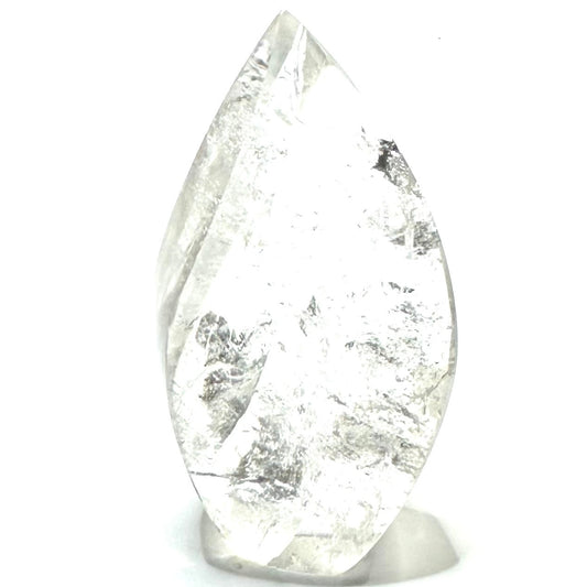 One of a Kind Quartz Crystal with Rainbow Inclusions Flame Tower-2 x 1"