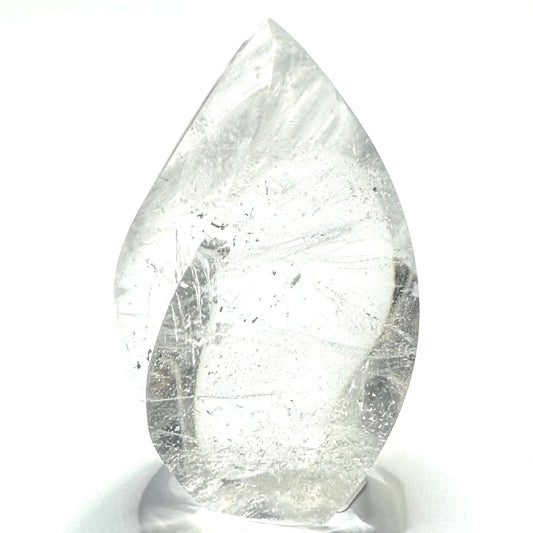 One of a Kind Quartz Crystal with Rainbow Inclusions Flame Tower-2 1/4 x 1 1/2"