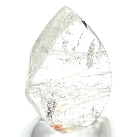 One of a Kind Quartz Crystal with Rainbow Inclusions Flame Tower-3 x 2"