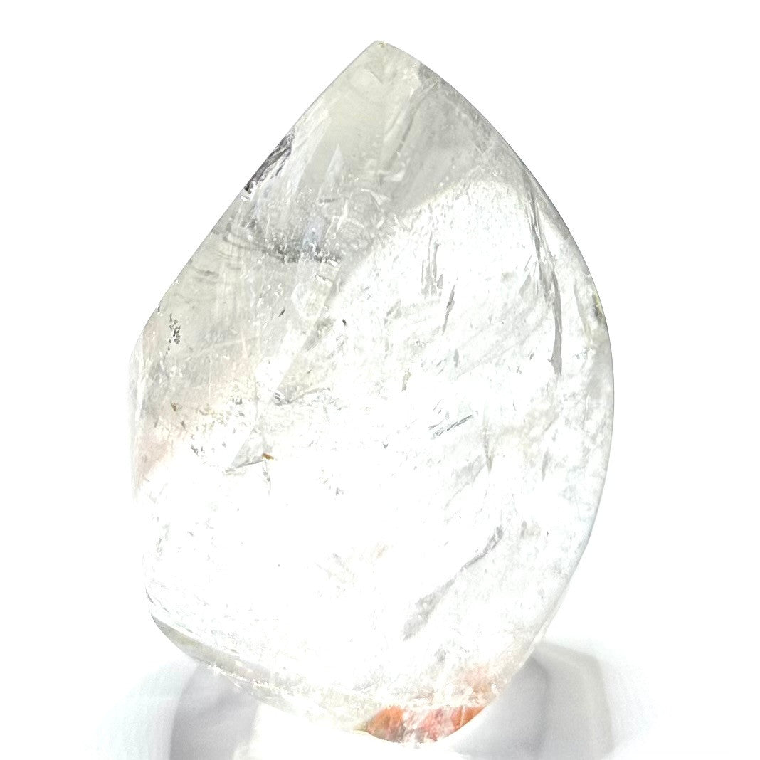 One of a Kind Quartz Crystal with Rainbow Inclusions Flame Tower-3 x 2"