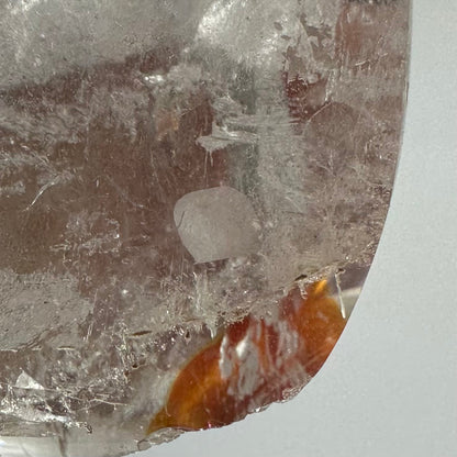 One of a Kind Quartz Crystal with Rainbow Inclusions Flame Tower-3 x 2"