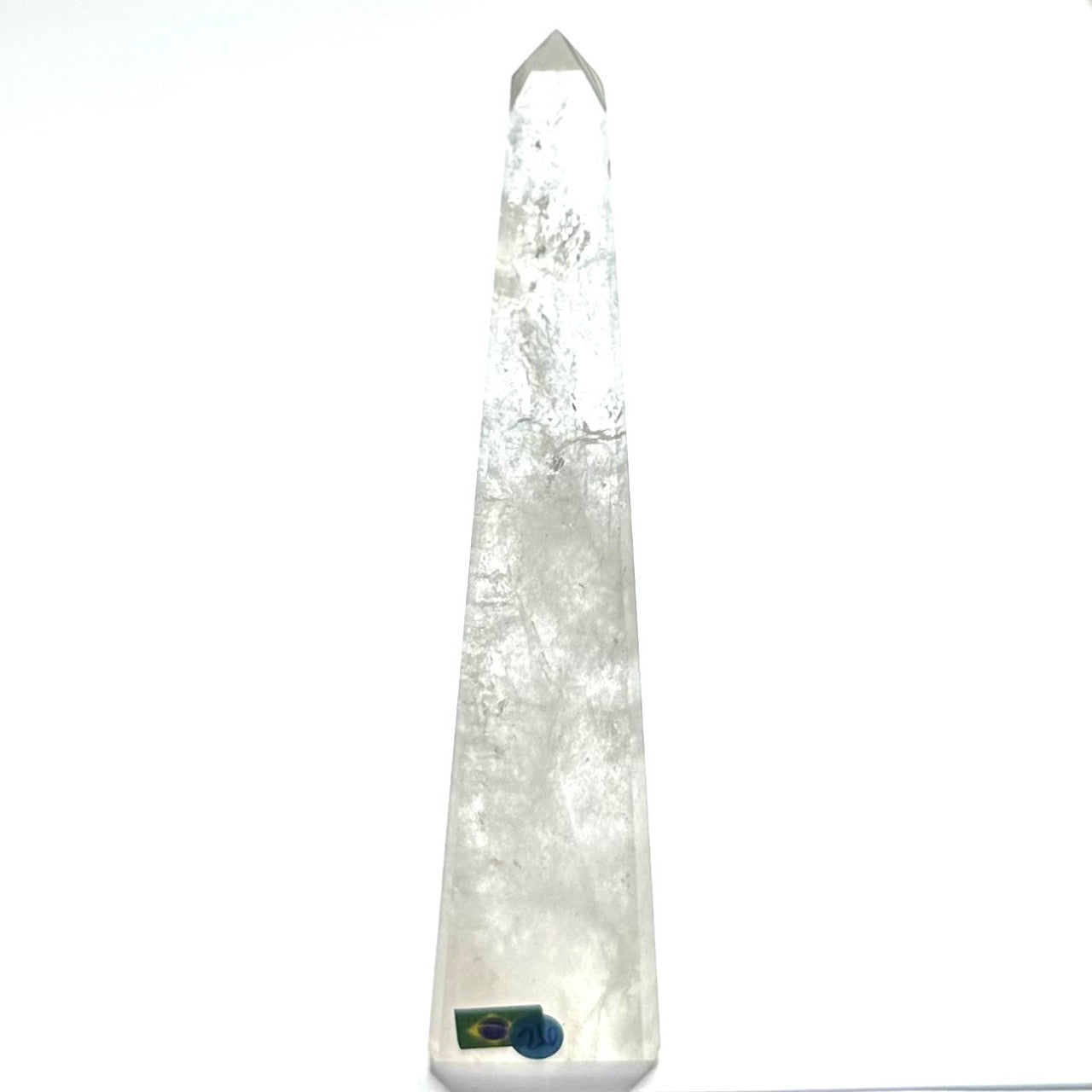 One of a Kind Quartz Crystal with Rainbow Inclusions Tower-4 3/4 x 1 1/4"