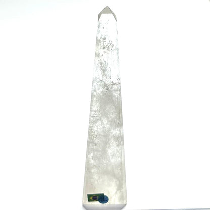 One of a Kind Quartz Crystal with Rainbow Inclusions Tower-4 3/4 x 1 1/4"
