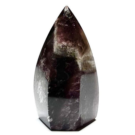 One of a Kind Trapiche Amethyst Flame Tower Stone-2 x 1 1/4" (NC5589)
