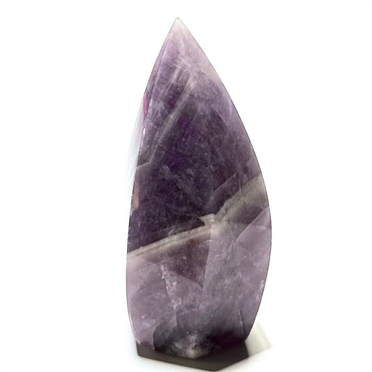 RARE-One of a Kind Trapiche Amethyst Flame Tower Stone-2 3/4 x 1"-NC5593 