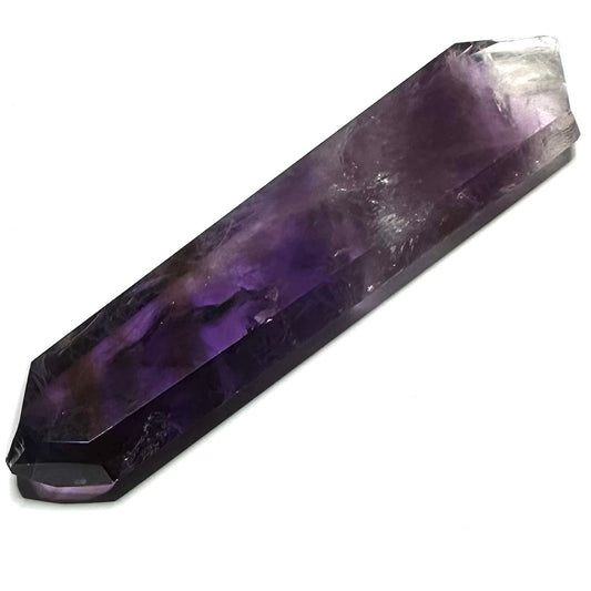 One of a Kind Ametrine with Rainbow Inclusions Double Terminated Point-4 1/4 x 1 "