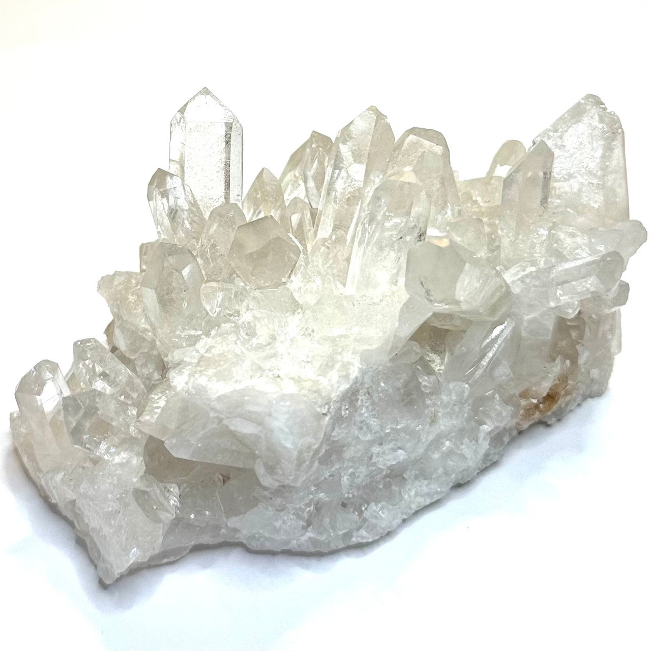 One of a Kind Quartz Crystal with Rainbow Inclusions Cluster-4 1/2 x 3"