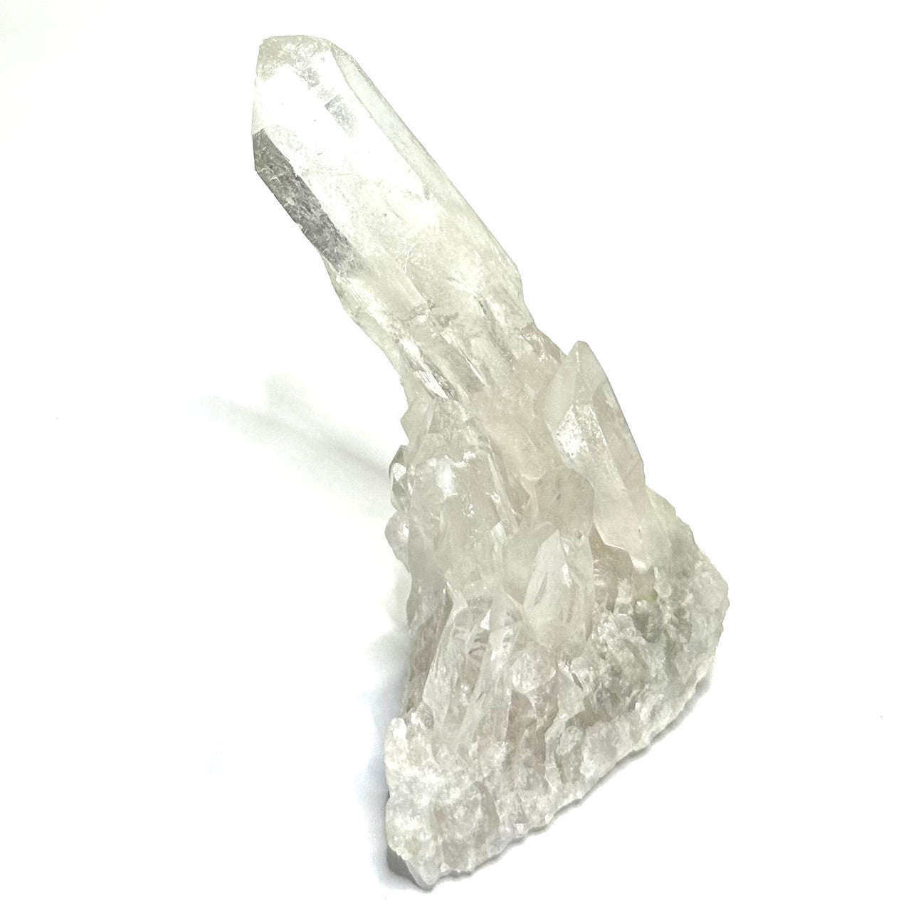 One of a Kind Quartz Crystal with Rainbow Inclusions Cluster-4 1/2 x 2 1/2"